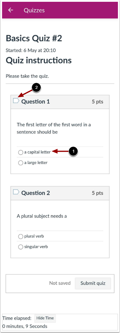 Complete Quiz Questions