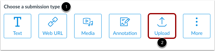 Select Submission Type