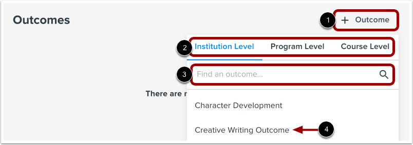 Add Learning Outcome