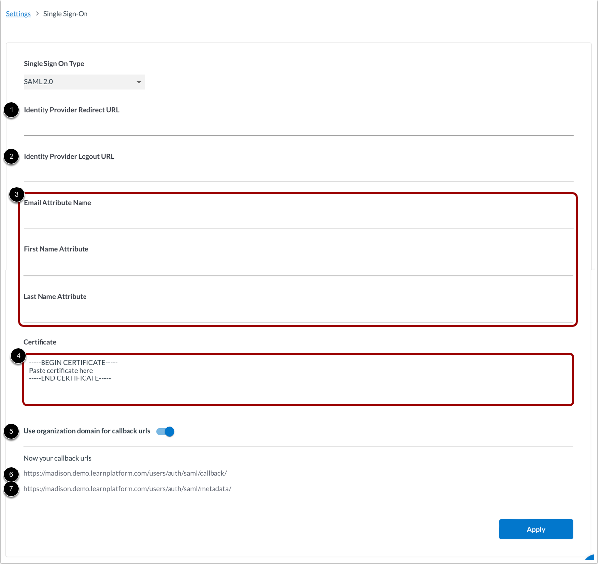 Configure Single Sign-On