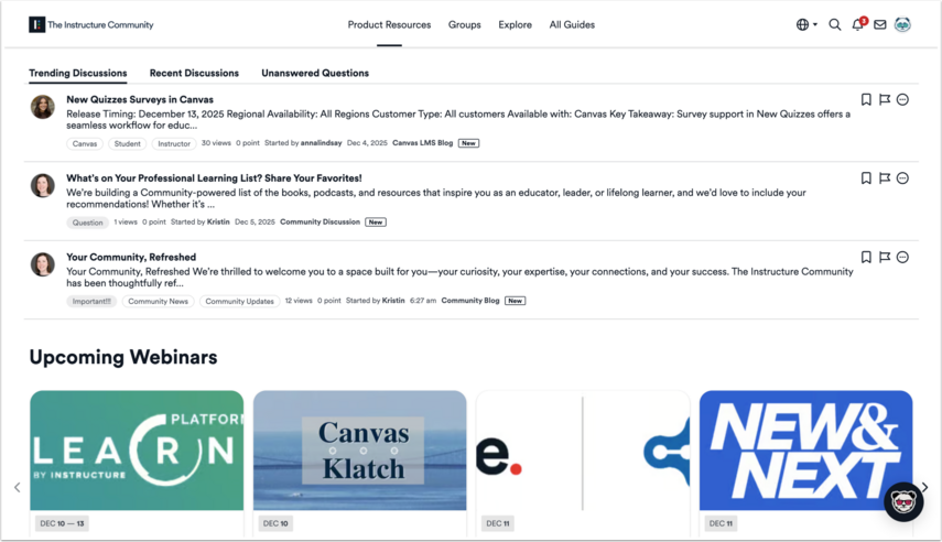 How do I use the Community Home Page? - Instructure Community