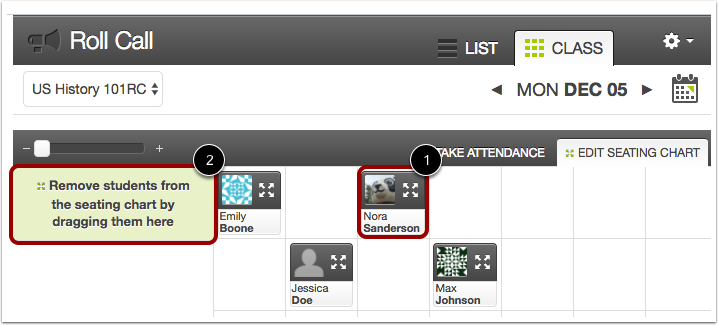 Drag and Drop Students