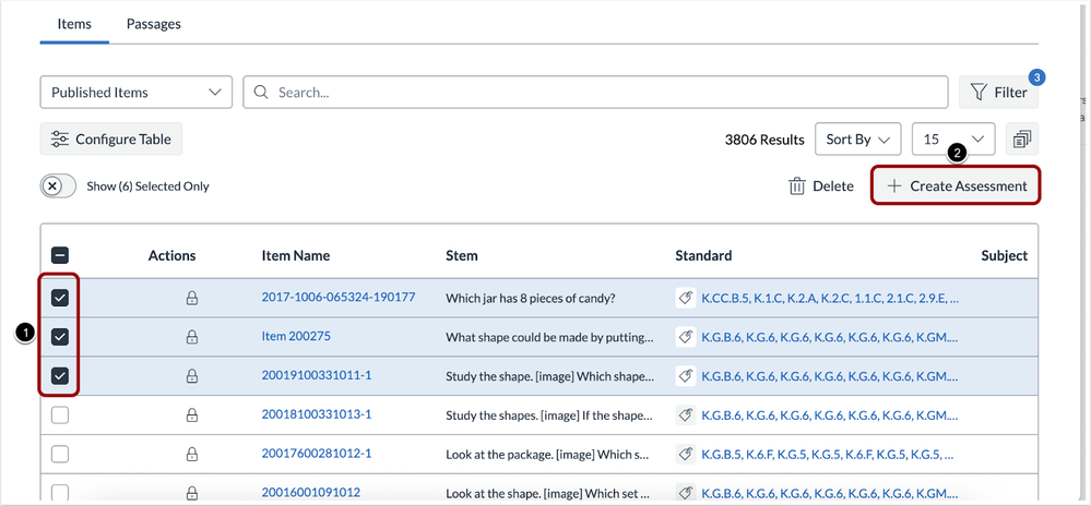 Enter assessment details