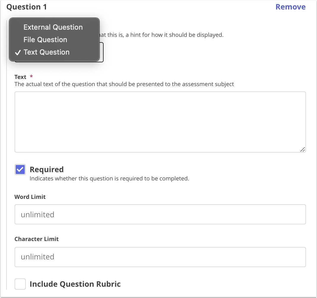 Creating an assessment extension