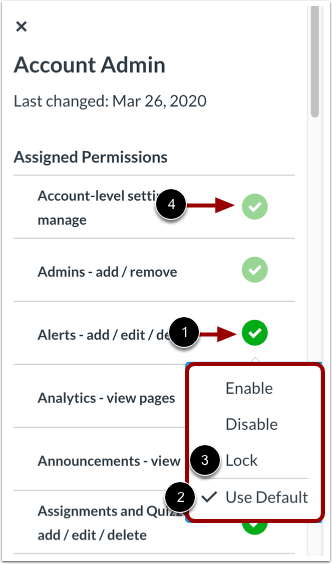 Manage User Role Permissions
