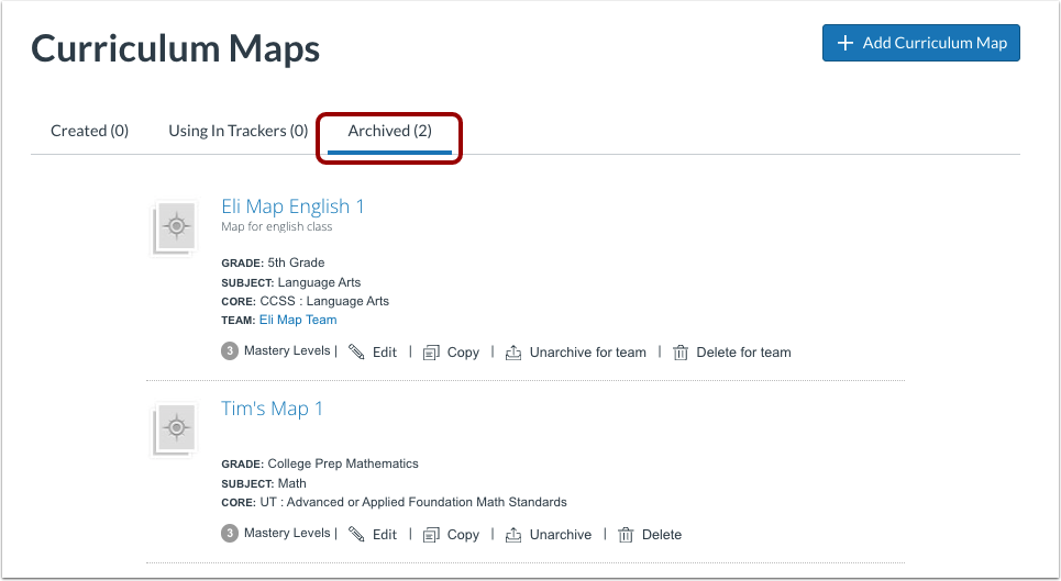 View Archived Maps