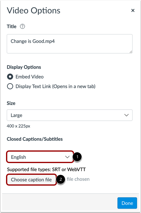 Select Language and File