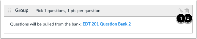 Modify Question Group