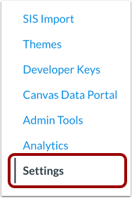 Open Account Settings