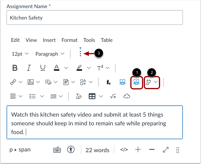 Open Canvas Studio from RCE Toolbar