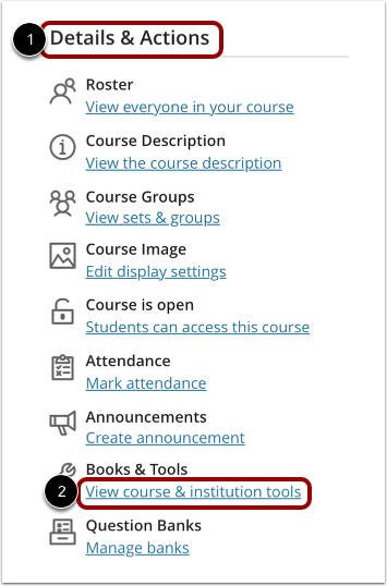 Open Course and Institution Tools