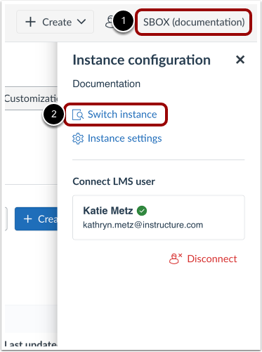 Connect to Canvas Instance