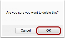 Confirm Delete