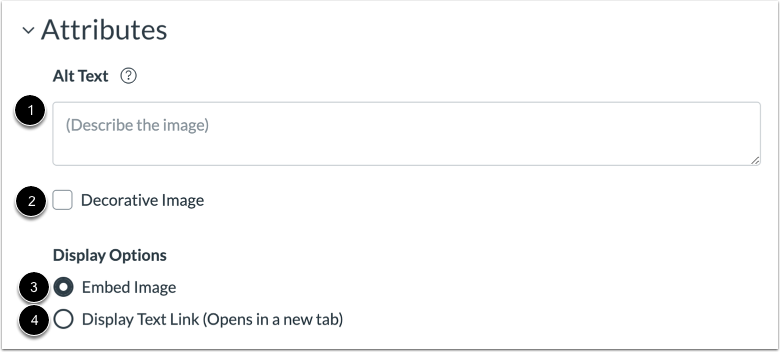 Manage Image Attributes