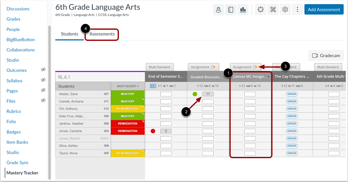 View Assignment Scores