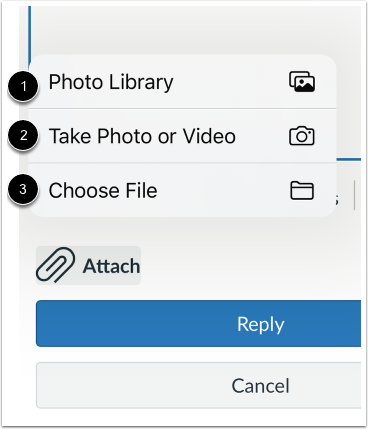 Select Attachment Option