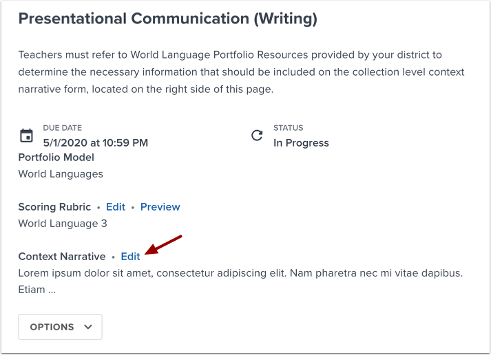 View Added Context Narrative