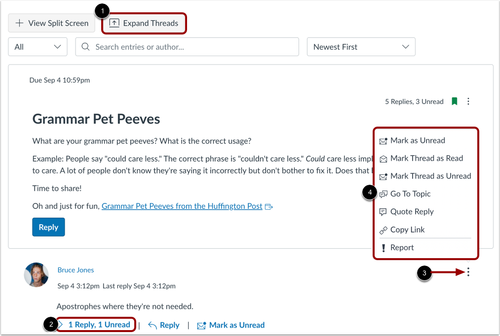 View Inline Discussion Thread Replies