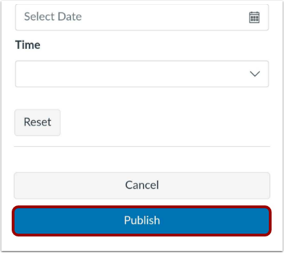 Publish Announcement