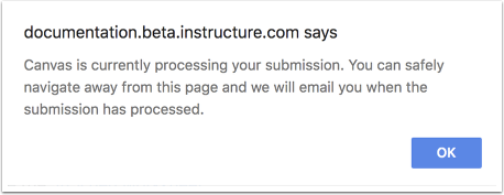 View Submission Notification