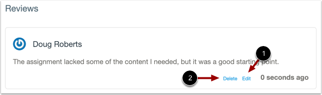 Edit or Delete Your Review