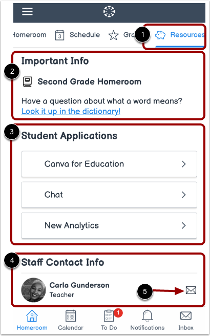 View Homeroom Resources