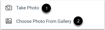 Select Photo Option