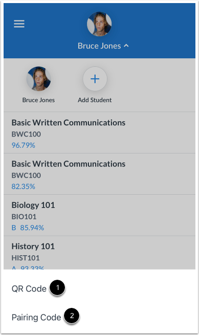 Select Pairing Option