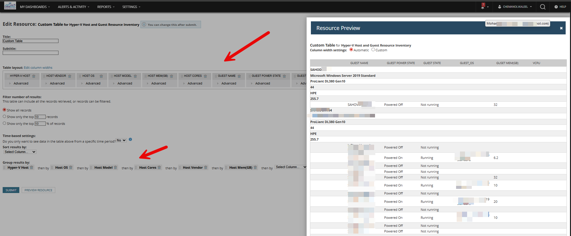 Sw Article Format Help with Custom SWQL Report Formatting — Hyper-V Host + Guest VM ...
