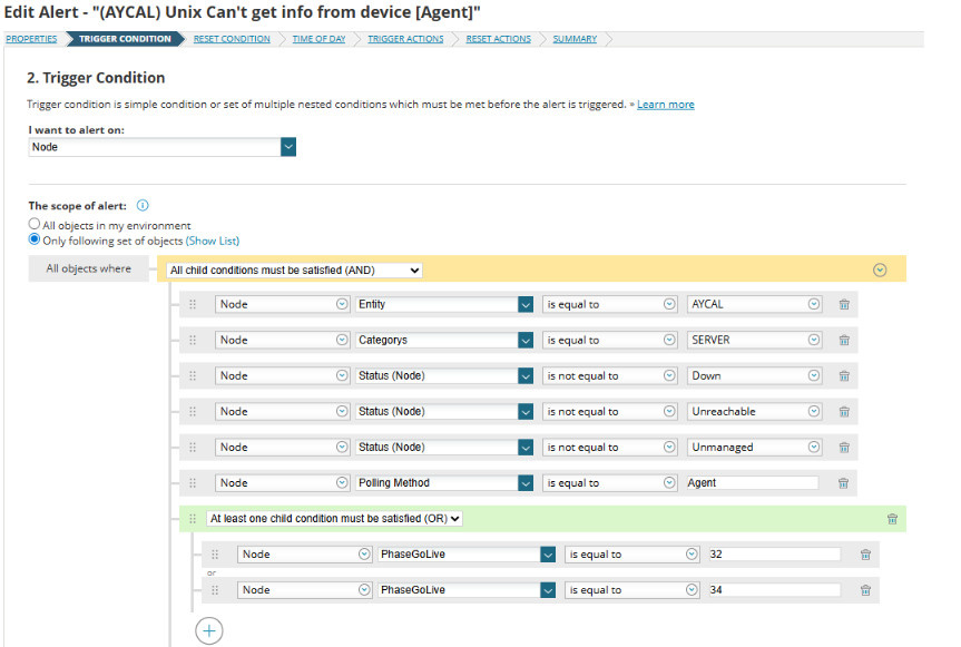 Request Export Alert Condition on SolarWinds - THWACK