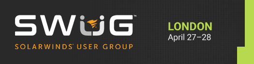 SolarWinds User Group - London, England - April 27-28, 2022