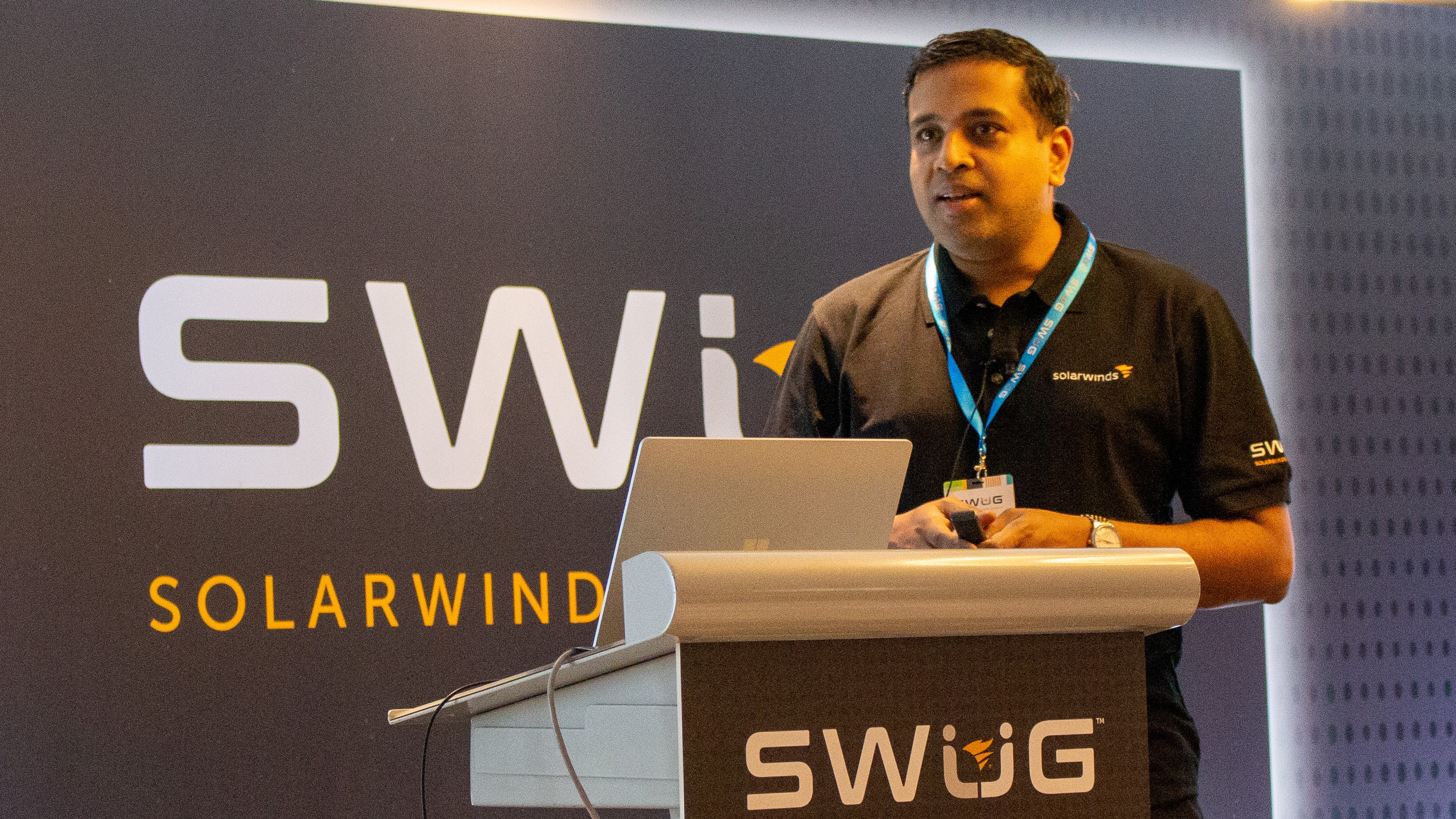 Aravind takes the stage