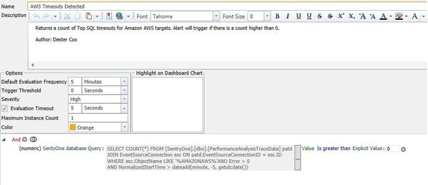 Building a Custom Alert and Email in SQL Sentry - THWACK