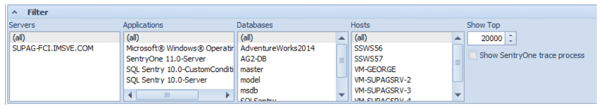 The Top SQL Filter Grid