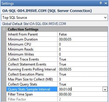 Top SQL Filter Options