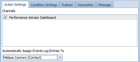 Action Settings Alerting Channels