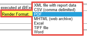 SSRS Report Rendering