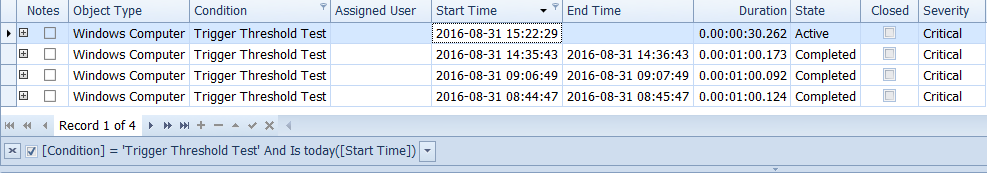 Event Logging in Progress