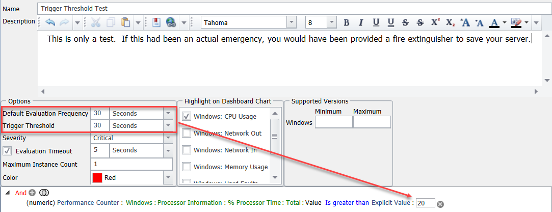 Test Condition