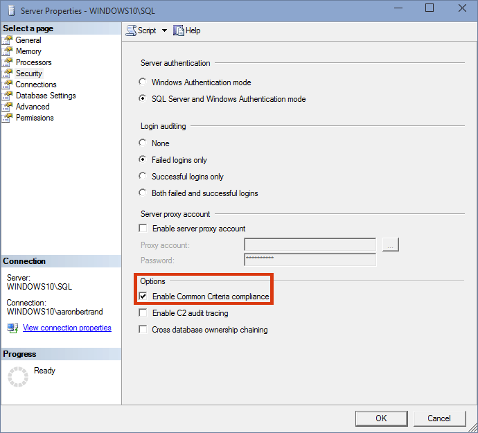 Enable Common Criteria Compliance
