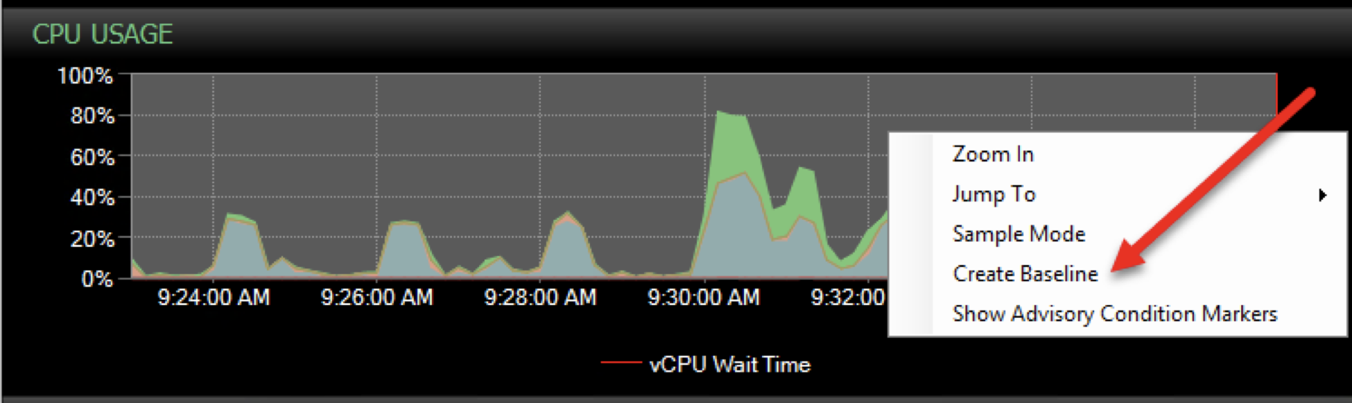 Creating a Custom Baseline for the Highlighted Time Range