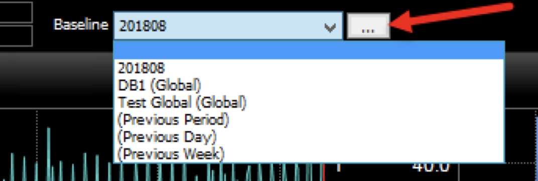 The Baseline Drop-Down Menu