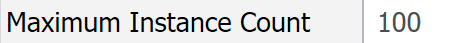 Maximum Instance Count