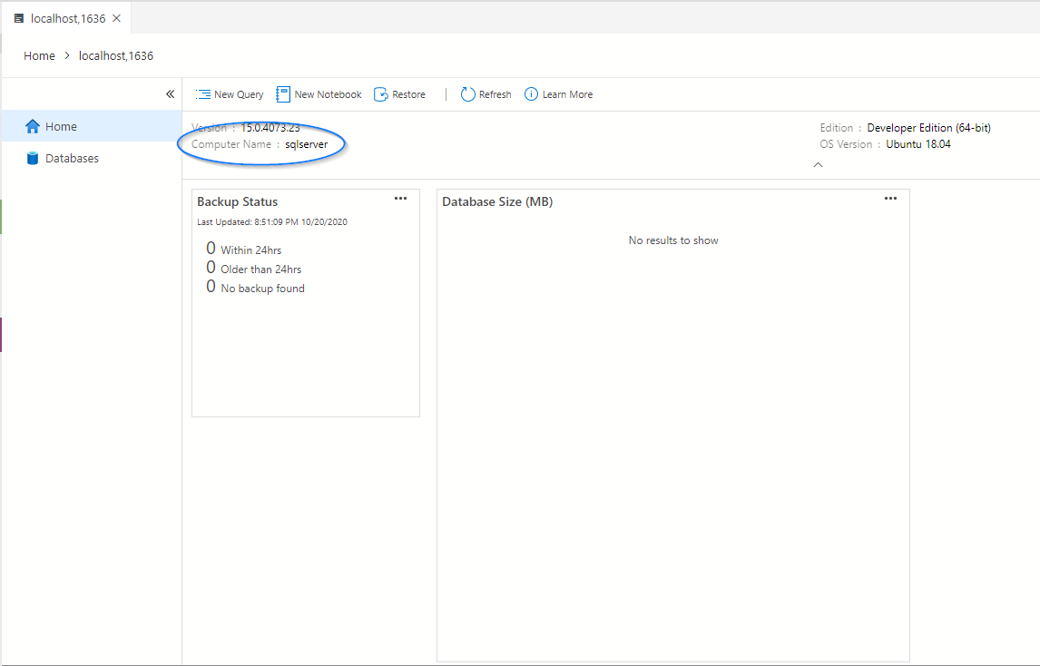 sqlserver-with-hostname