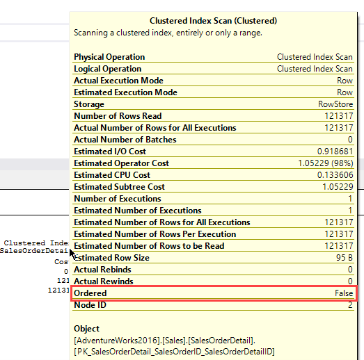 SQL ORDER BY view no order or Sort operator example