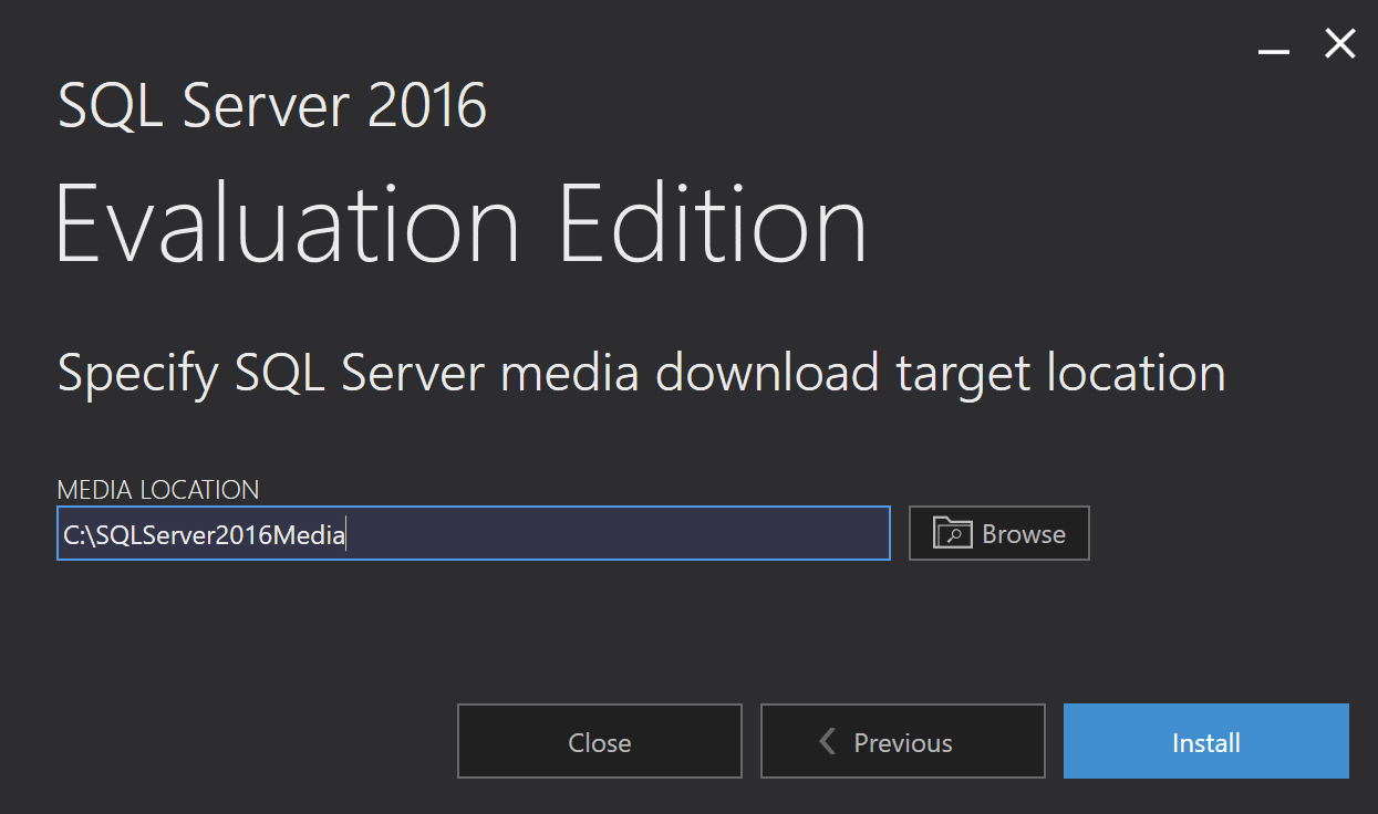 Basic Installer : Specify Media Location