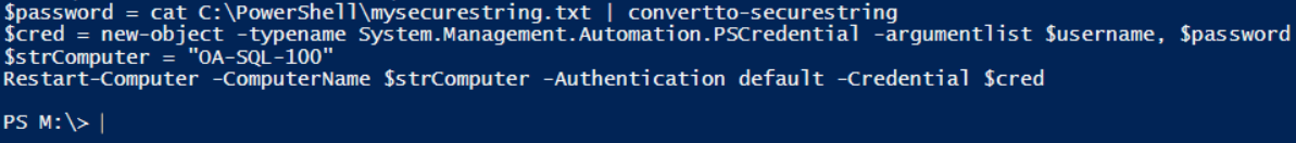 PowerShell Using the Secure String