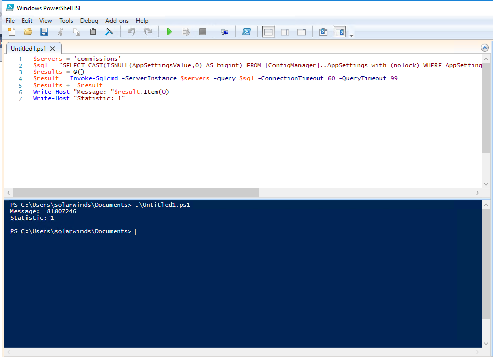 Powershell Monitor runs as version 1.0 - THWACK