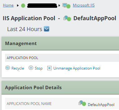 Defaultapppool Removal of default website in appsight for IIS - THWACK