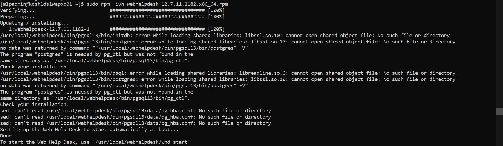 Web page error on linux - THWACK